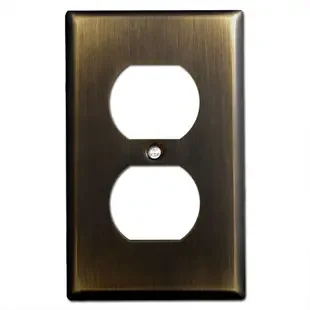 1 Duplex Outlet Electrical Wall Plate Covers – Oil Rubbed Bronze