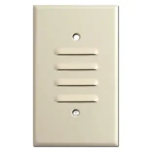 1 Gang Vertical Louvered Wall Plate – Ivory