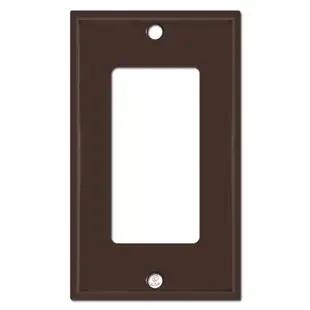 1 GFCI Rocker Wall Switch Plates – Brown