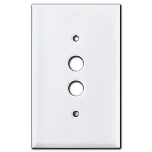 1 Push Button Wall Plates – White