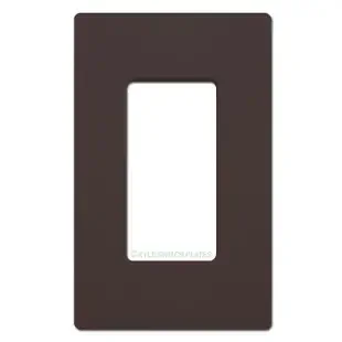 1 Rocker GFCI Outlet Screwless Cover Plate Lutron – Brown Plastic