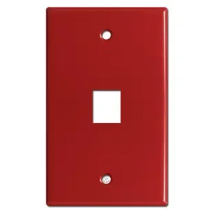 1 Telephone Jack Switch Cover Plates – Red
