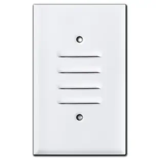 1 Vertical Louvered Switch Plate – White
