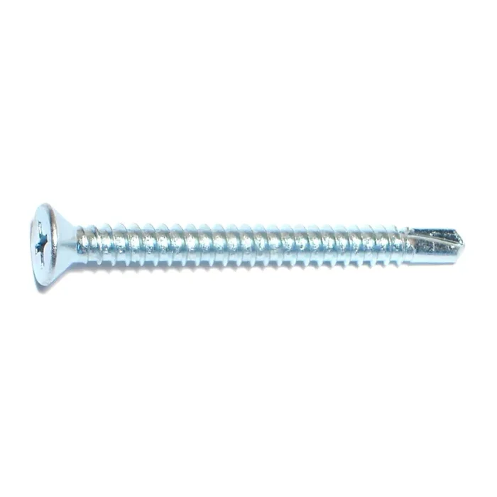 10-16 x 2″ Zinc Plated Steel Phillips Flat Head Self-Drilling Screws