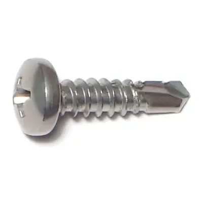 10-16 x 3/4″ 410 Stainless Steel Phillips Pan Head Self-Drilling Screws