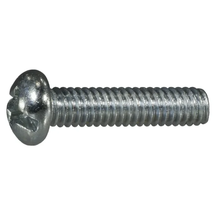 10-24 x 1-1/2″ Zinc Plated Steel Coarse Thread Combo Round Head Machine Screws