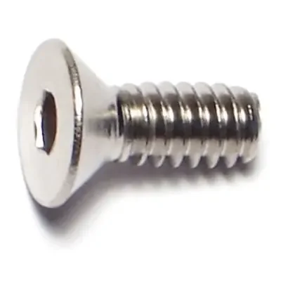 10-24 x 1/2″ 18-8 Stainless Steel Coarse Thread Flat Head Socket Cap Screws