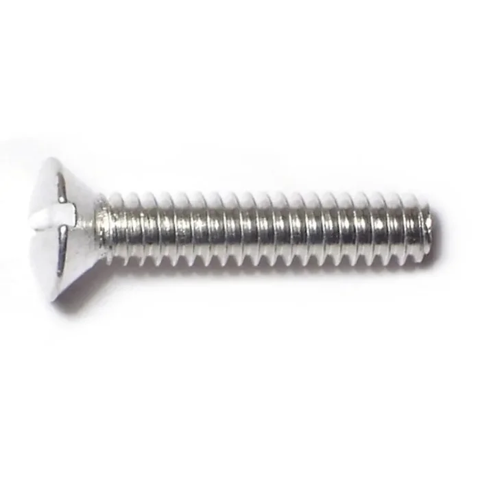 10-24 x 1″ Aluminum Coarse Thread Slotted Oval Head Machine Screws