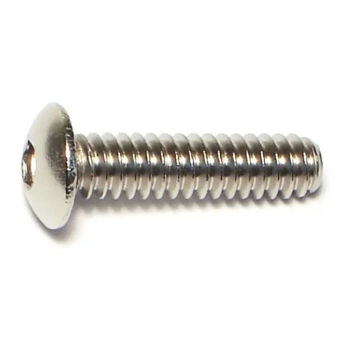 10-24 x 3/4″ 18-8 Stainless Steel Coarse Thread Button Head Socket Cap Screws