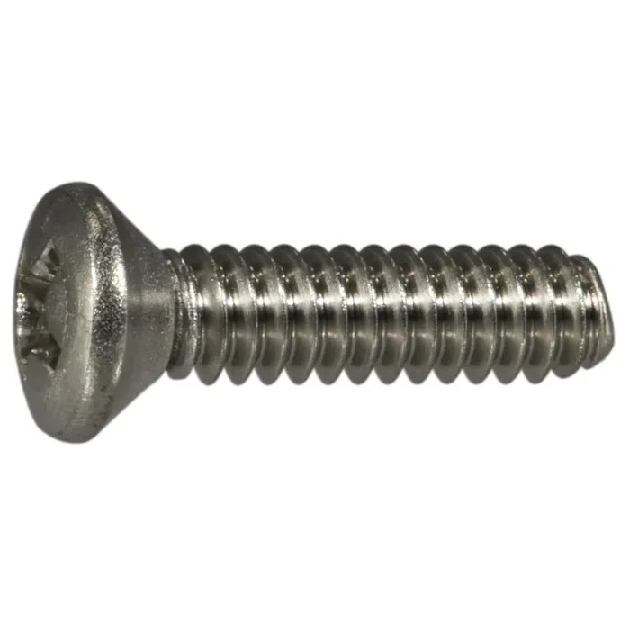 10-24 x 3/4″ 18-8 Stainless Steel Coarse Thread Phillips Oval Head Machine Screws