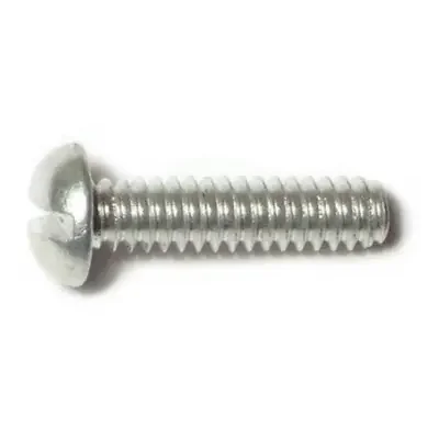 10-24 x 3/4″ Aluminum Coarse Thread Slotted Round Head Machine Screws