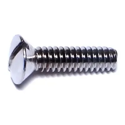 10-24 x 3/4″ Brass Coarse Thread Slotted Oval Head Machine Screws