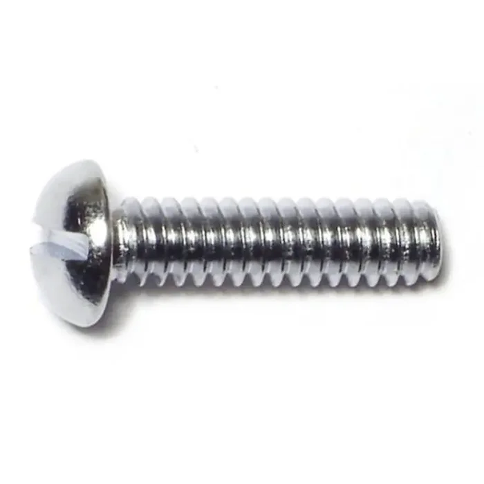 10-24 x 3/4″ Steel Coarse Thread Slotted Round Head Machine Screws