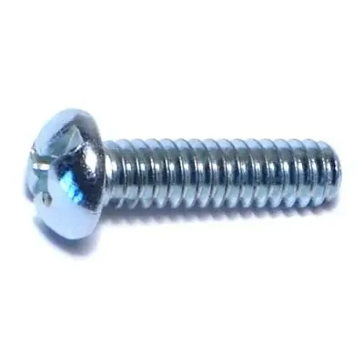 10-24 x 3/4″ Zinc Plated Steel Coarse Thread Combo Round Head Machine Screws