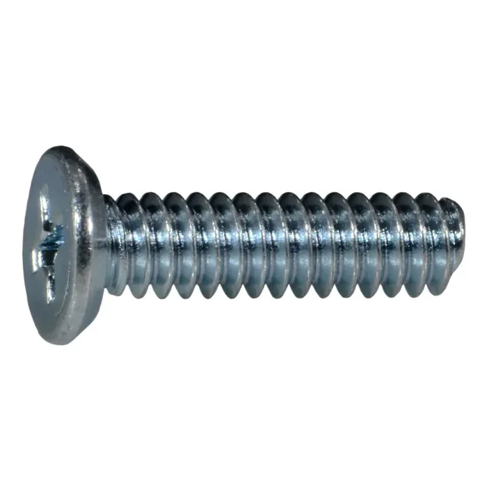 10-24 x 3/4″ Zinc Plated Steel Coarse Thread Phillips Flat Undercut Head Machine Screws