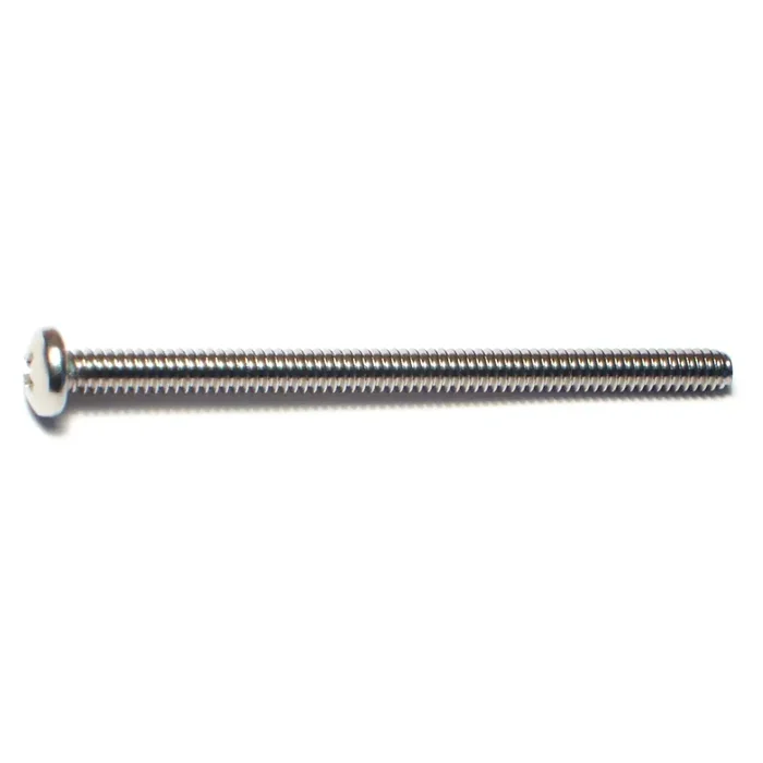 10-24 x 3″ 18-8 Stainless Steel Coarse Thread Phillips Pan Head Machine Screws