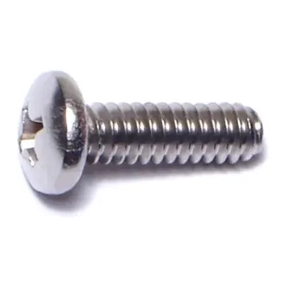 10-24 x 5/8″ 18-8 Stainless Steel Coarse Thread Phillips Pan Head Machine Screws