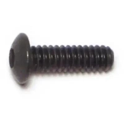 10-24 x 5/8″ Plain Steel Coarse Thread Button Head Socket Cap Screws
