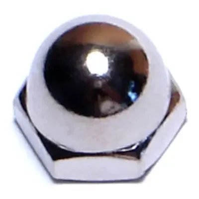 10-32 Nickel Plated Steel Fine Thread Acorn Cap Nuts