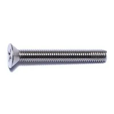 10-32 x 1-1/2″ 18-8 Stainless Steel Fine Thread Phillips Flat Head Machine Screws