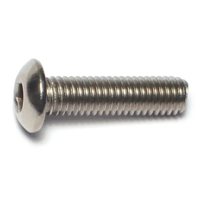 10-32 x 3/4″ 18-8 Stainless Steel Fine Thread Button Head Socket Cap Screws