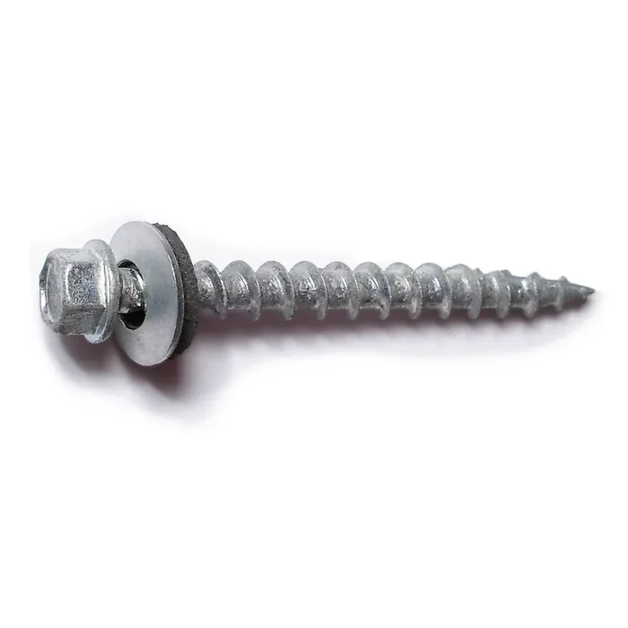 10 x 2″ Galvanized Steel Hex Washer Head Type 17 Pole Barn Self-Drilling Screws