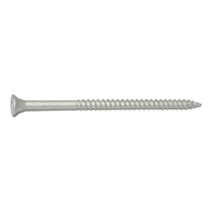 10 x 3-1/2″ Silver Ruspert Coated Steel Square Drive Bugle Head Deckselect Deck Screws