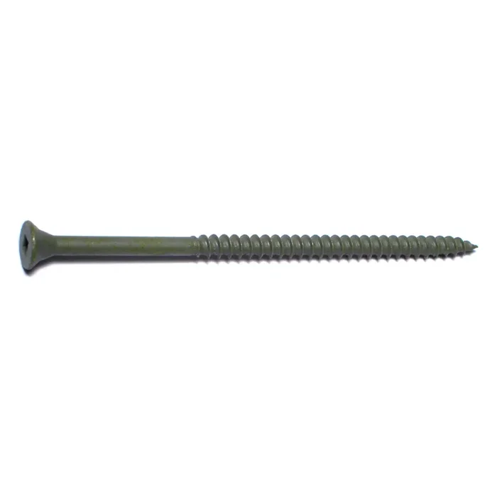 10 x 4″ Green XL1500 Coated Steel Square Drive Bugle Head Deckselect Deck Screws