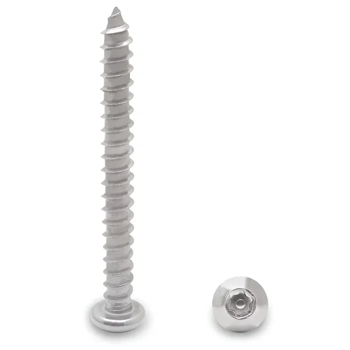 100 Pack 14″ x 2″ Pan 6-lobe Screw Stainless – Jacknob