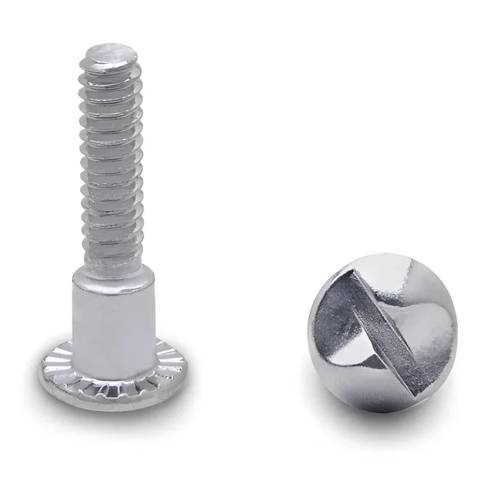 100 Pack Shoulder Screw One Way 10-24″ x 15/16″ Steel/Chrome – Jacknob