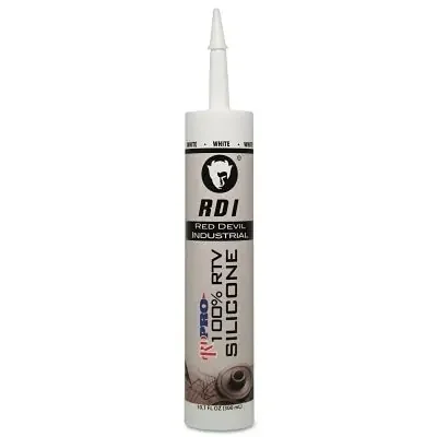 100% Silicone Architectural Grade RTV Sealant, 9.8 fl oz Cartridge, White