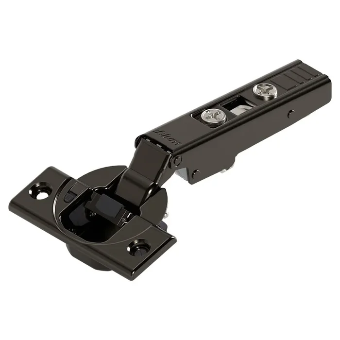 110 Full Overlay Soft Close Screw-On Black Hinges by BLUM
