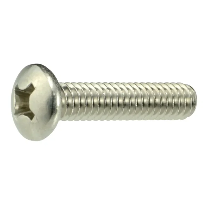 12-24 x 1″ 18-8 Stainless Steel Coarse Thread Phillips Pan Head Machine Screws
