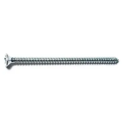 12 x 4″ Zinc Plated Steel Phillips Flat Head Sheet Metal Screws