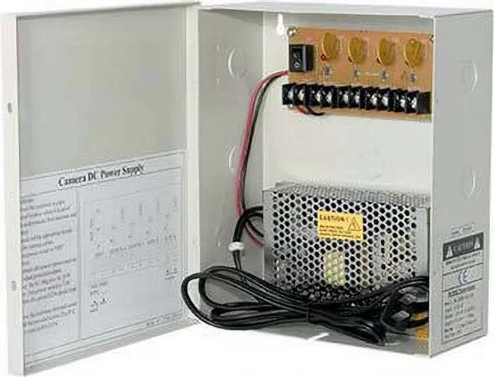 12VDC 5A 4 Channel CCTV Power Supply by Connectors Plus