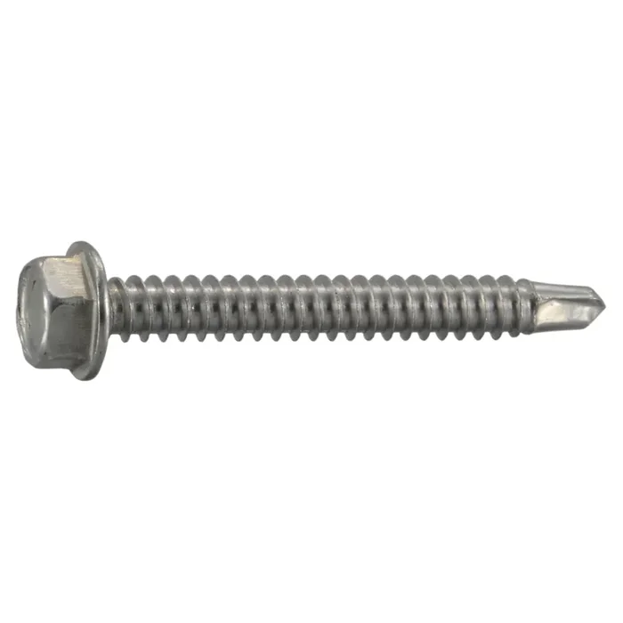 14-13 x 2″ 410 Stainless Steel Hex Washer Head Self-Drilling Screws