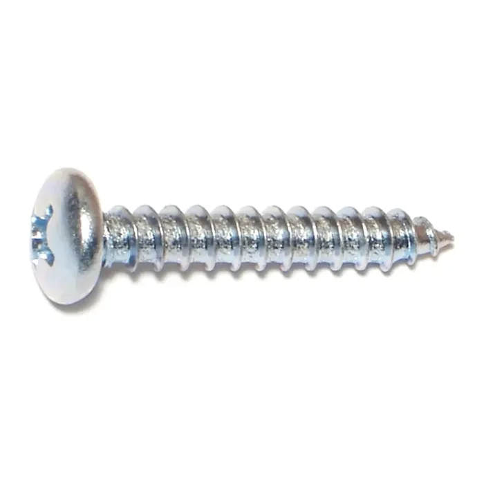 14 x 1-1/2″ Zinc Plated Steel Phillips Pan Head Sheet Metal Screws