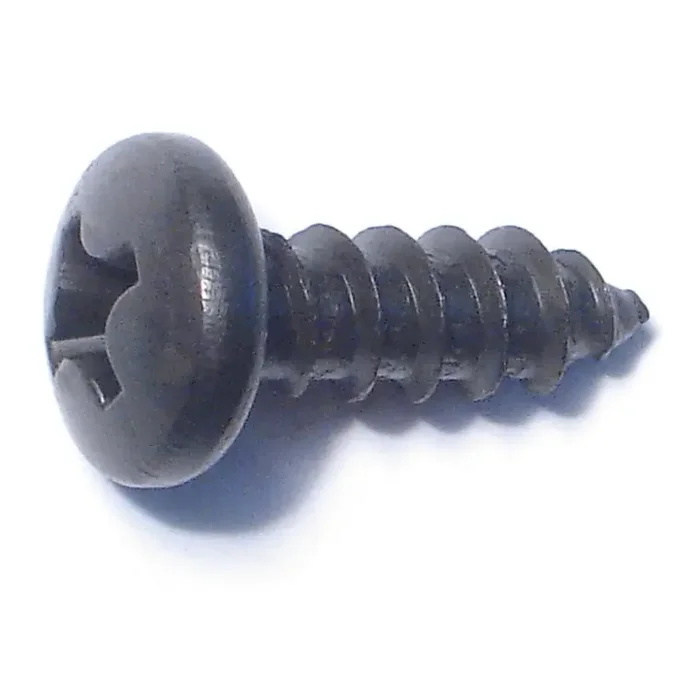 14 x 3/4″ Black Steel Phillips Pan Head Sheet Metal Screws