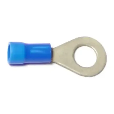 16 WG to 14 WG x 1/4″ Insulated Ring Terminals