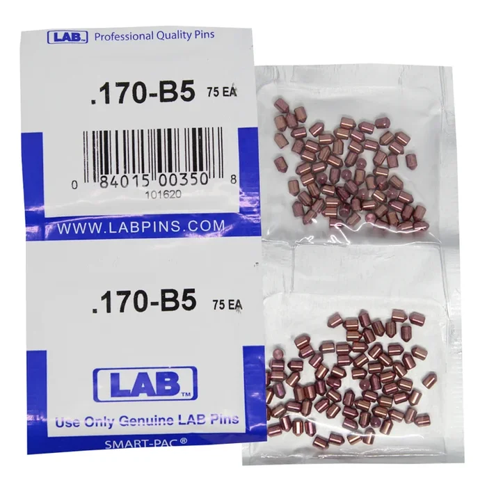 .170 Bottom Pin – Color-Coded Brass Alloy – Smart Pack 150 Pins