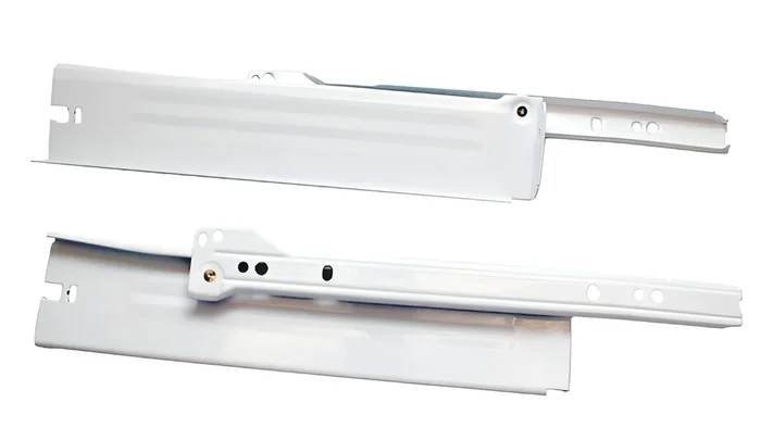 18″ Metabox 3/4ext Narrow Side White by BLUM – Cabinet Hardware
