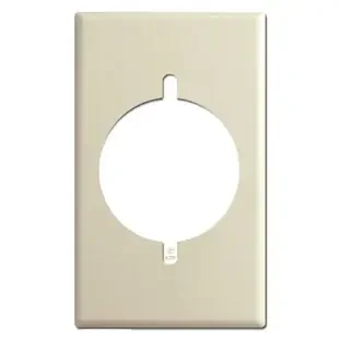 2.125″ Dryer/Range 30/50A Power Outlet Cover Plate – Ivory