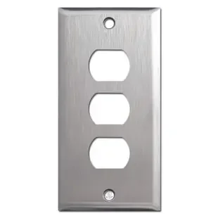 2.25″ Narrow 3 Tandem Despard Switch Plate – Satin Stainless Steel