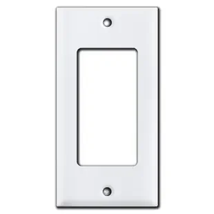 2.25″ Narrow Decora Rocker GFCI Switch Wall Plates – White