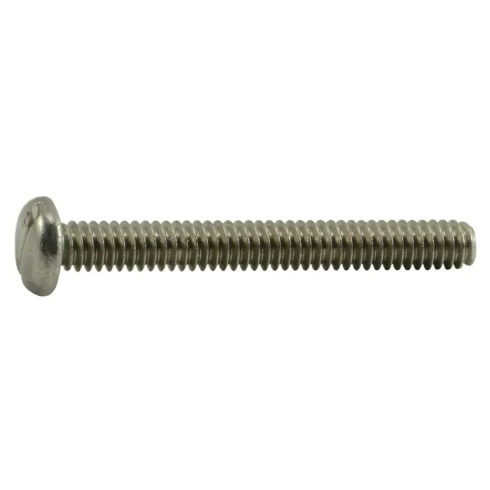 2-56 x 3/4″ 18-8 Stainless Steel Coarse Thread Slotted Pan Head Machine Screws