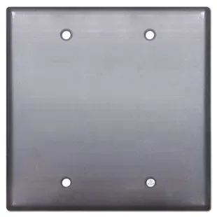 2 Blank Wall Plate Cover – Raw Steel Paintable
