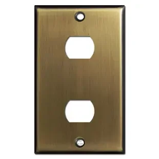 2 Despard Light Switch Plate – Antique Brass
