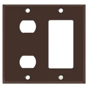 2 Despard Stacked Toggle + 1 Decora Cover Plate – Brown
