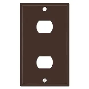 2 Despard Switch Single Gang Wall Plates – Brown