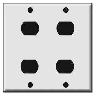 2 Gang 4 Sierra Low Voltage Trigger Switch Replacement Wall Plates